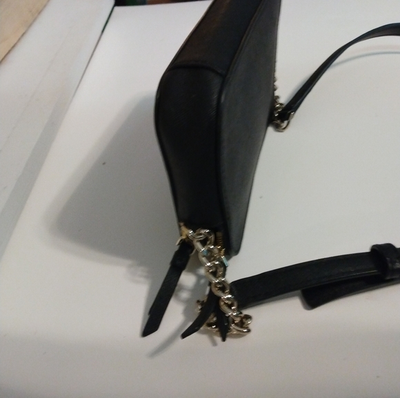 Kate Spade Harper black leather crossbody bag with gold chain & leather strap EU - Picture 8 of 16